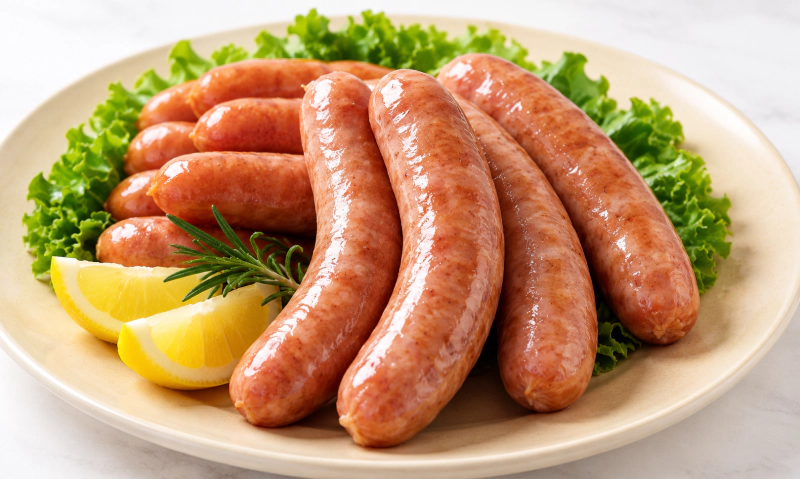 Sausage cutting and finishing process